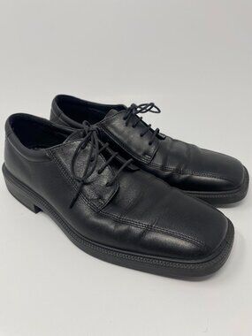 Ecco Helsinki Dress Shoes Mens 44 US 10 10.5 Black Leather Oxford Derby Brogue